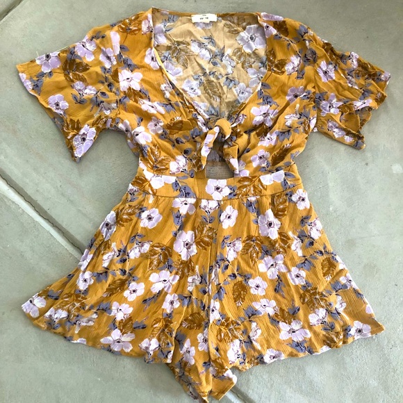 Pants - Floral Romper